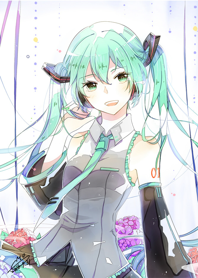 Hatsune Miku - Hatsune Miku, Anime, Anime art, Vocaloid, Not anime