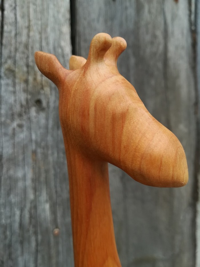 Жираф из дерева | Пикабу