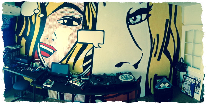 Pop art in my apartment - My, Pop Art, Roy Lichtenstein, My, Registration, Modern Art, Drawing on the wall