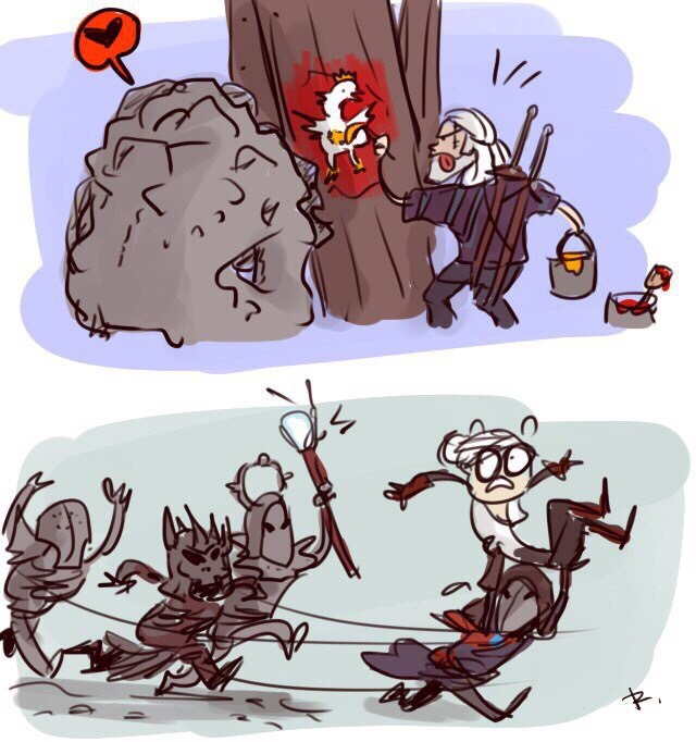 Witcher comics - Witcher, Comics, Humor, Art, Ayej, Longpost