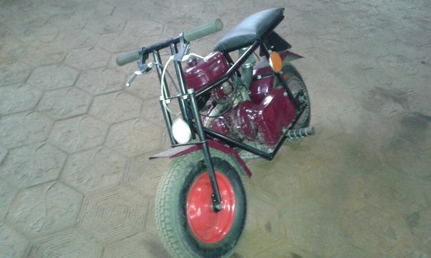 Another chainsaw moped - My, Moped, Moped from a bicycle, Longpost