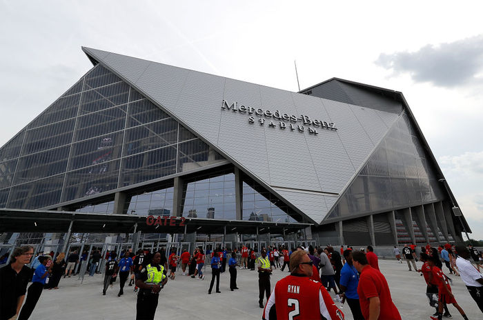 New amazing stadium in Atlanta! - Football, , American football, Nfl, USA, Atlanta, Stadium, Technologies, GIF, Longpost, Major League Soccer