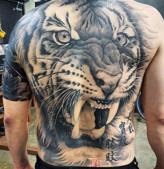 Crouching tiger - , Tattoo