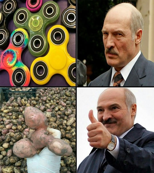 Spiner in Belarusian - Spinner, Alexander Lukashenko, Potato