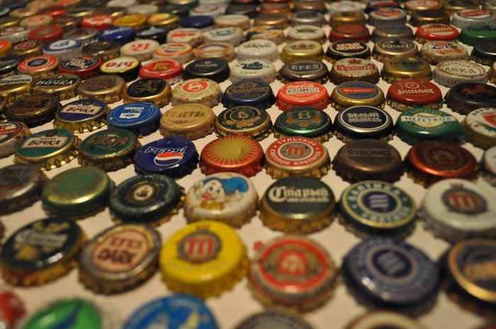 My treasures :) - My, Traffic jams, My, Collection, Longpost, beer caps