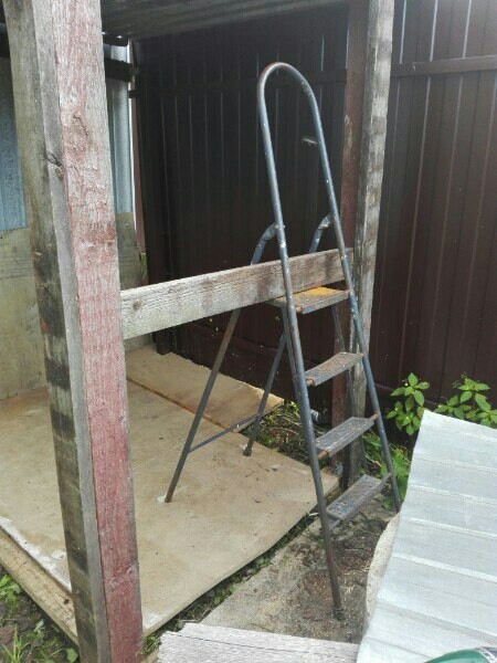 I did it. - My, Ladder, Woodshed, Carelessness