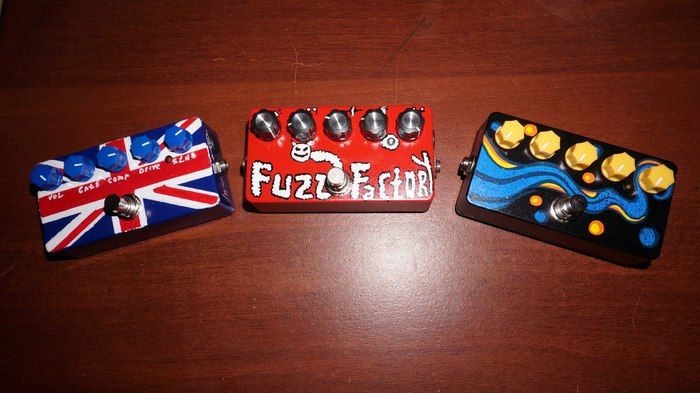 Fuzz Factory - guitar pedal. Hand painting. - My, Dyi, Handmade, Fuzz, Electronic, Pedalshop, Music effects, Guitar pedal, Longpost, With your own hands