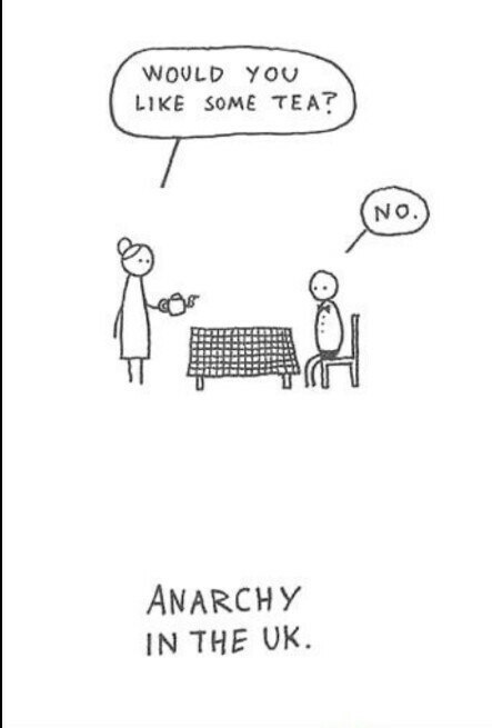 Anarchy in Britain - Humor, Great Britain, Tea, Anarchy, Memes
