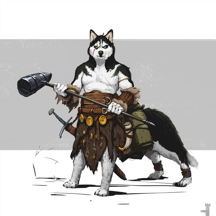Dogtauri - Art, Dog, Centaur, Knight, , Longpost, Knights