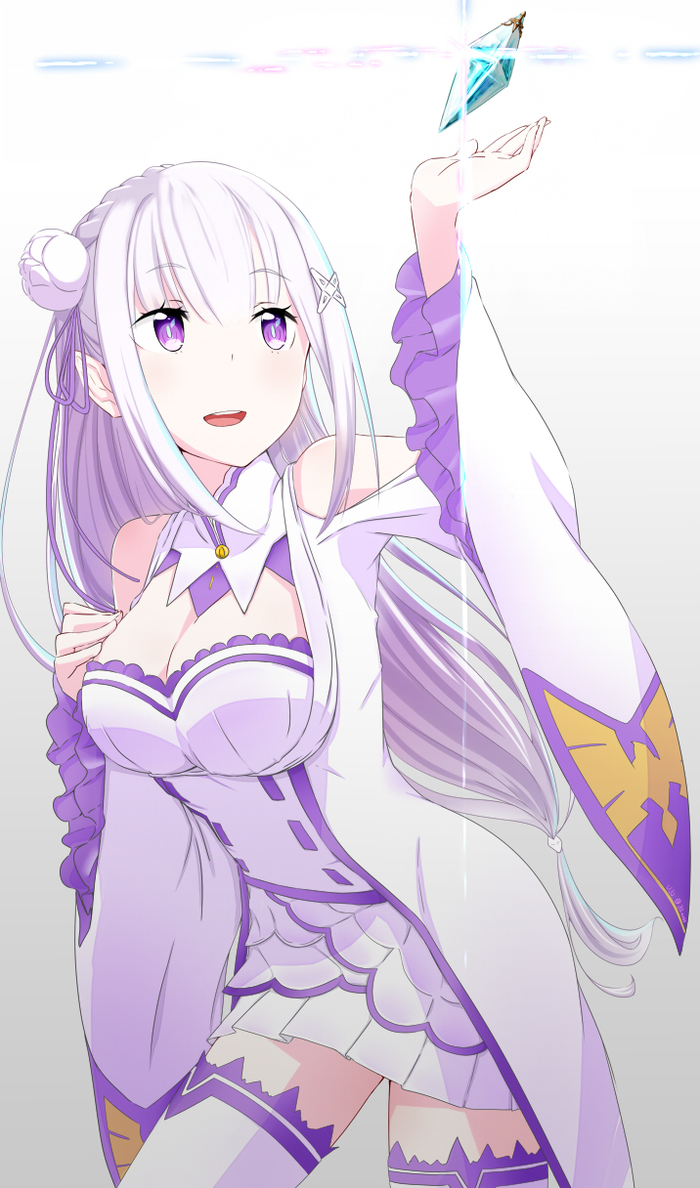 Emilia [re:zero] - Emilia, Re: Zero Kara, Anime, Anime art, Pixiv