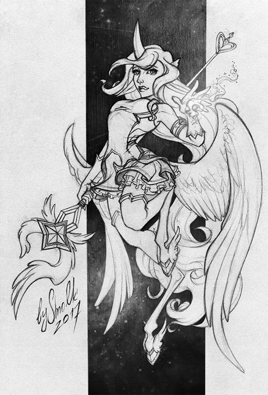 Star Guardian Soraka - Pencil drawing, Drawing, Artist, Sailor Moon, Star Guardian, , Soraka, League of legends, My