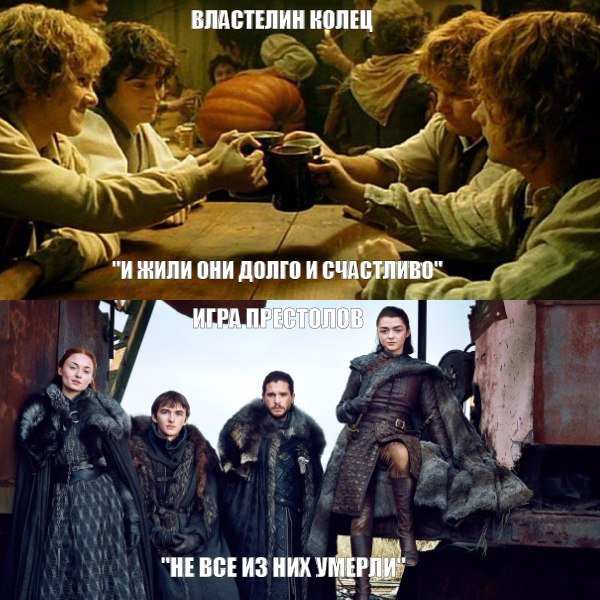 Similar scale and different fates - Game of Thrones, Lord of the Rings, Starkey, The hobbit