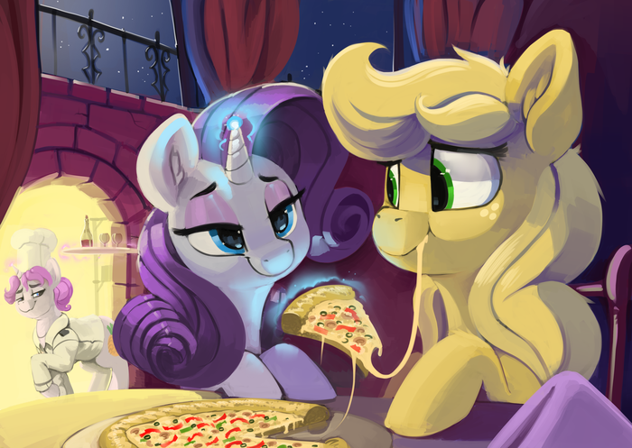 &quot;That's Amore&quot; - AJ and Rarity by DimFann