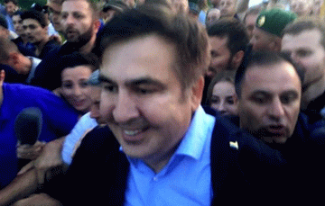 Saakashvili broke into Ukraine and spoke about fat generals there - Mikhail Saakashvili, Yulia Timoshenko, Euromaidan, Politics, Longpost, Video, Maidan