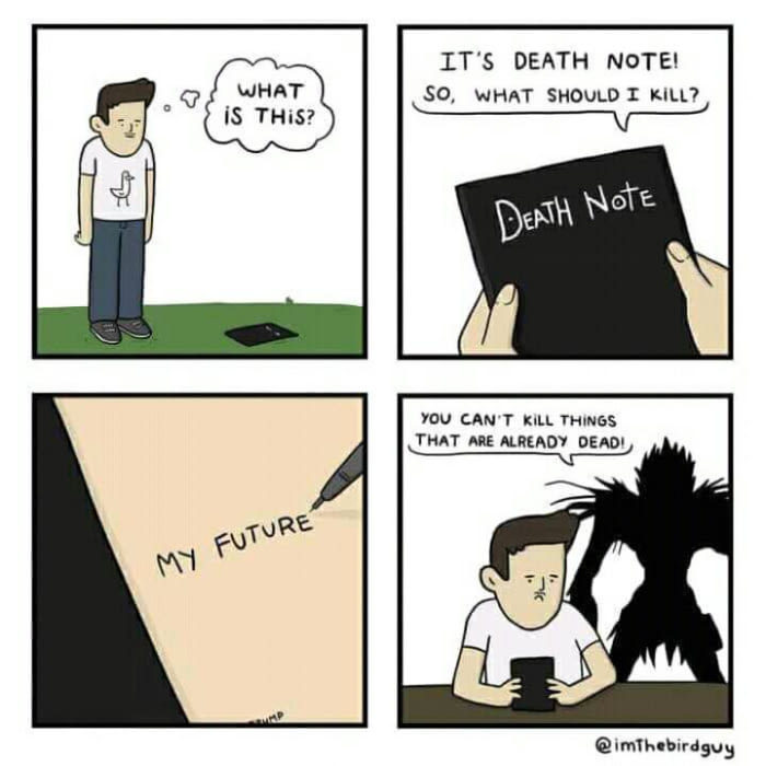 Death note - Death note, Future, 9GAG, Book lovers, Manga, Comics