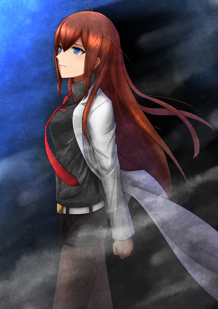 Kurisu makise - Anime, Anime art, Pixiv, Steins gate, Kurisu makise