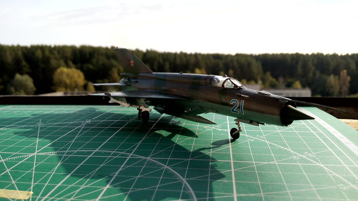 MiG-21 bis, 1:72 Star - My, My, Stand modeling, MiG-21, Longpost