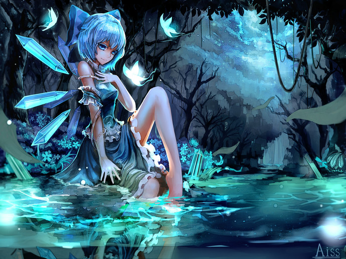 Ice fairy Touhou, Cirno, , Anime Art, ,  