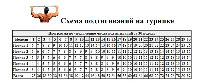 Программа по увеличению подтягиваний и похудение - Моё, Фитнес, Турник, Похудение, Подтягивания, Длиннопост