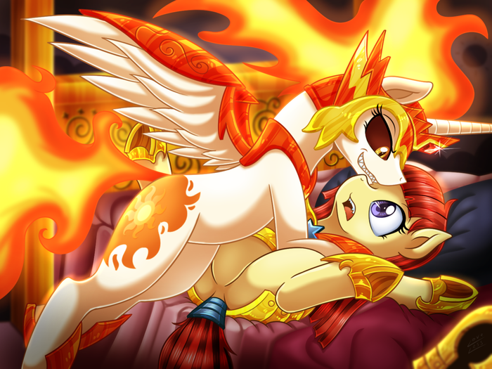 The Daybreaker And You My Little Pony, Daybreaker, , Princess Celestia, MLP Edge, Vavacung