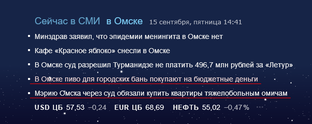 Nothing new - My, Omsk, Budget, , Yandex News, news