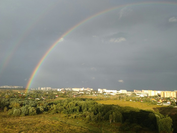 Nature is wonderful! - My, Rainbow, Nature, beauty, Longpost