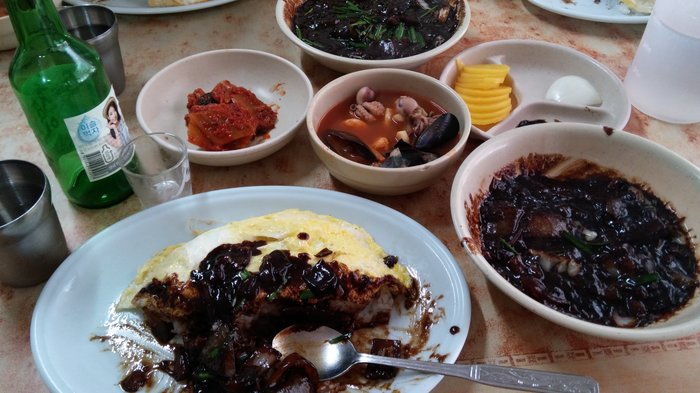 Guest worker's lunch in Korea - Корея, Dinner, Guest workers, Korean food