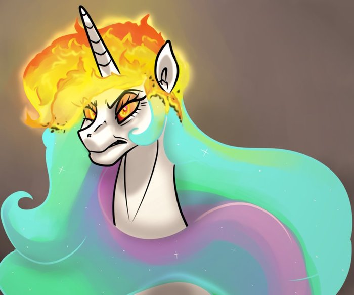 Follow fire safety rules when working with princesses - My little pony, MLP Season 7, Daybreaker, Princess celestia