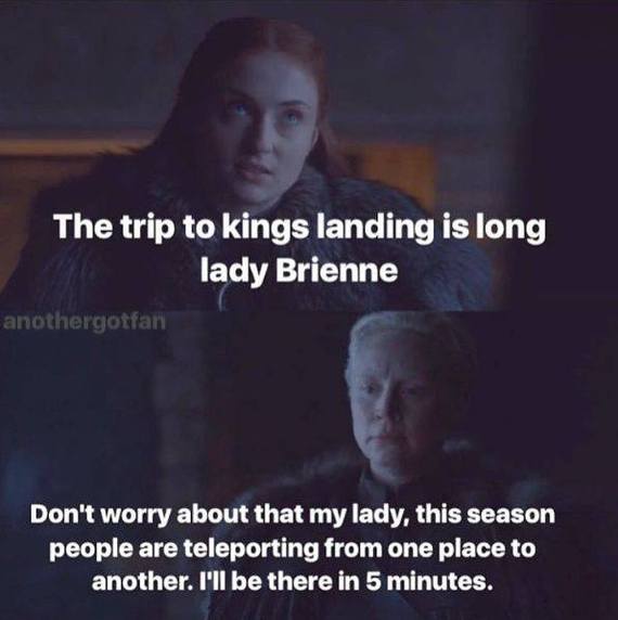 Lady Brienne successfully masters new technologies - Game of Thrones, Spoiler, Sansa Stark, Brienne, Teleport