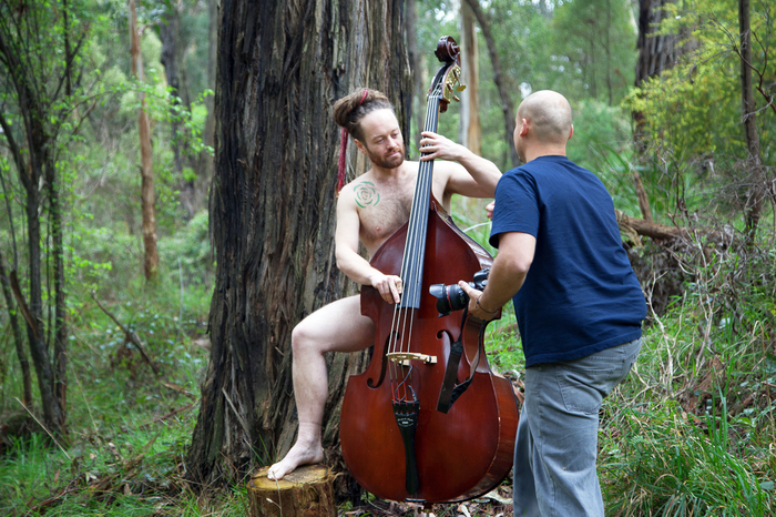 Let's go camping... Found these guys in the woods doing a photoshoot - Forest, PHOTOSESSION, Men