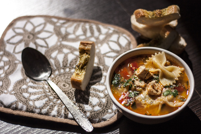 Minestrone with chicken and cauliflower - My, Cooking, Food, Soup, Italian food, Dinner, Recipe, Longpost