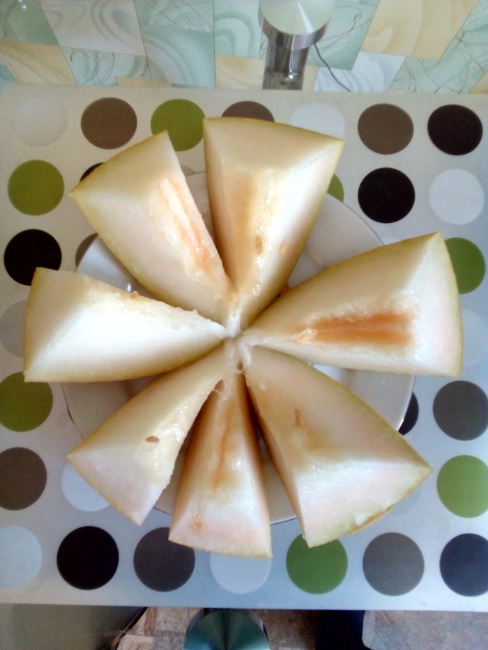 Melon in a ribbon - My, Melon, Dinner, Summer