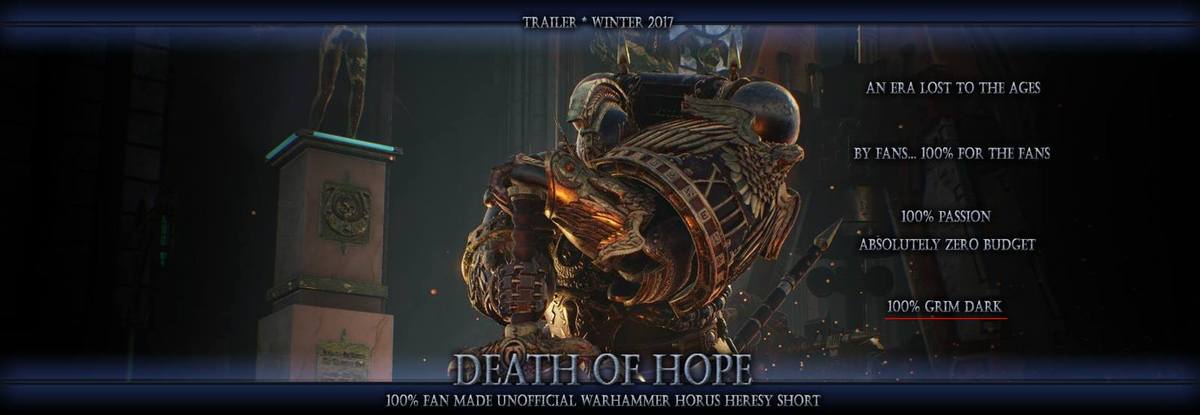 Death of hope. Death of hope скрины. Хорус Zero. Death of hope Horus Heresy Fan poster. Хорус трейлер.