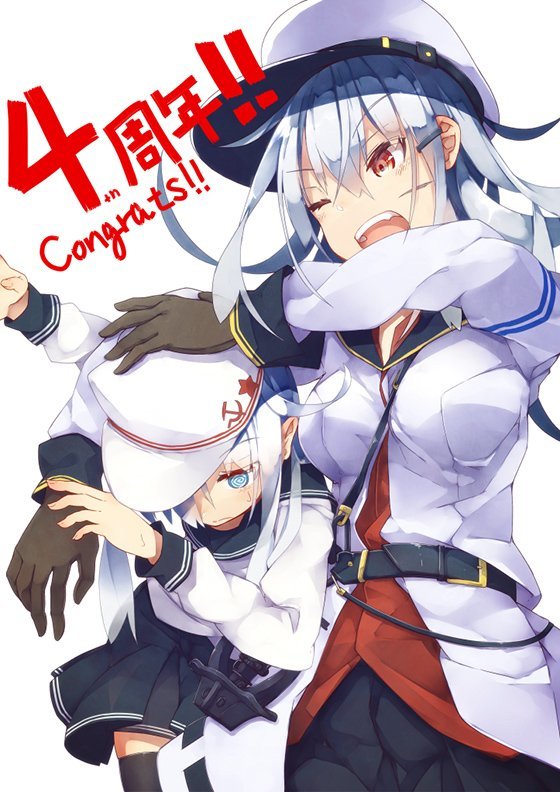 Soviet kanmusu , Kantai Collection, Gangut, Verniy, Hibiki, Anime Art