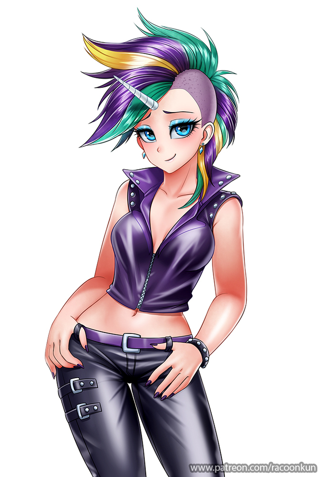 Rarity Punk - My Little Pony, Rarity, Хуманизация, Racoonkun, MLP Season 7