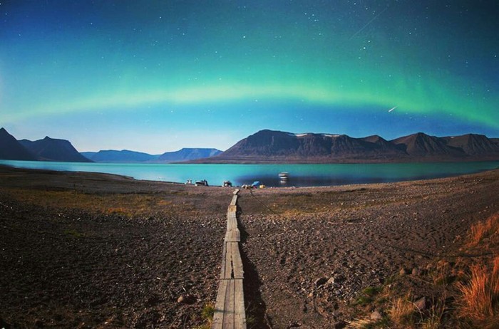 Northern Lights at Lama Lake, Putorana Plateau, Krasnoyarsk Territory - Polar Lights, , Lama Lake
