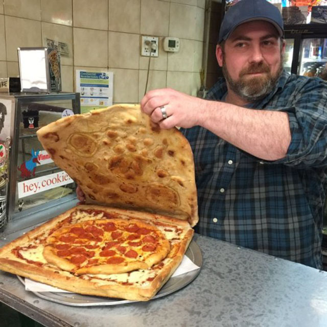 When a pizza box is also a pizza. - Pizza, Box, Yummy