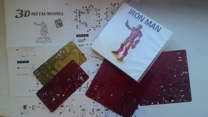 Iron Man, sheet iron. - My, iron Man, Metal products, 3D puzzles, With your own hands, Longpost