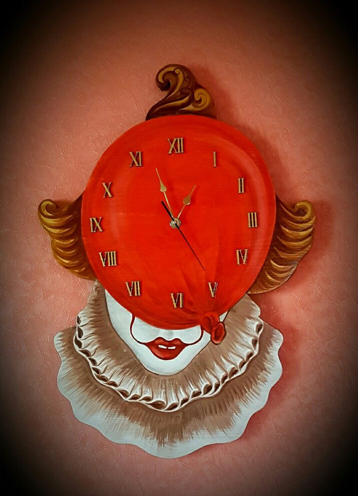 DIY watch - It, My, Longpost, Wall Clock, Pennywise