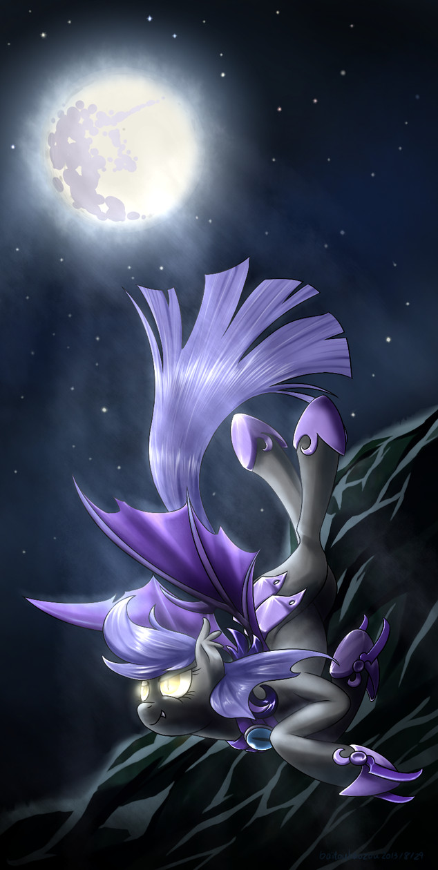 Moonlight and Thestral - , Batpony, My little pony, 