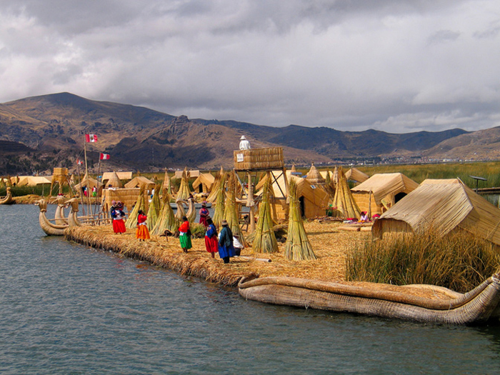 floating islands. Bolivia and Peru. - , Bolivia, Peru, World around us, Peace