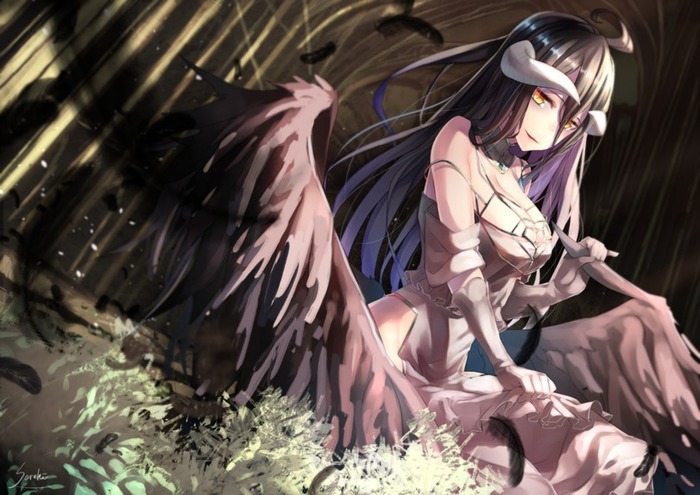 Albedo - Anime, Anime art, Overlord, Albedo