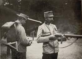 Submachine gun Standschtze Hellriegel. - Weapon, World War I, Submachine gun