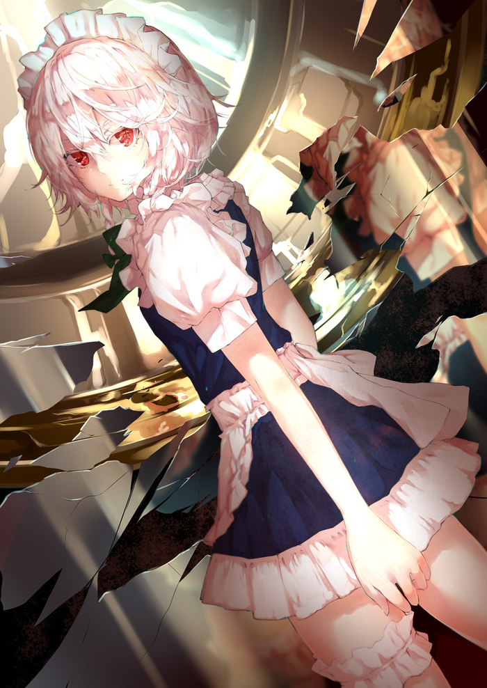 Izayoi Sakuya - Anime art, Anime, Touhou, Izayoi Sakuya, Sakusyo