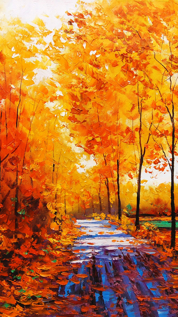 Autumn mood - Autumn, Painting, Autumn mood, , Juicy, Juiciness