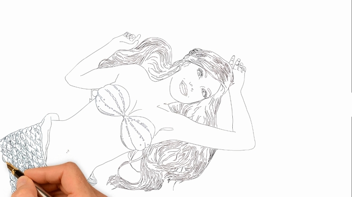 the little Mermaid - My, the little Mermaid, Art, Drawing, , Rating, , Digital drawing