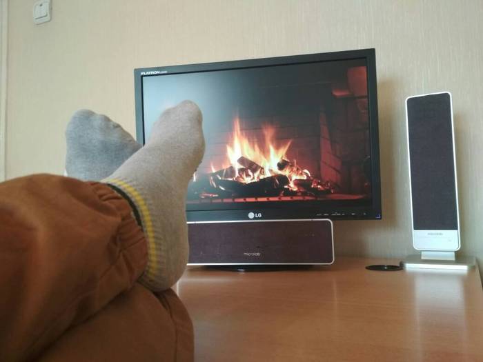 When it's cold and you want to warm up - Fireplace, Heat