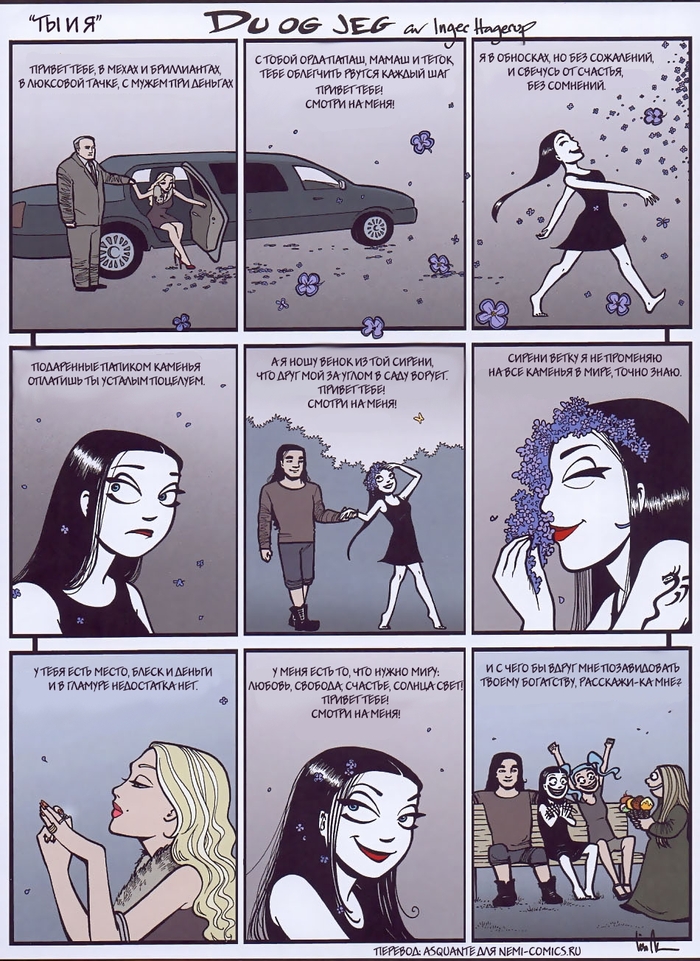 Happiness and money. - Nemi, Comics, Ophelia, Cyanogen, Grimm, Happiness, Money