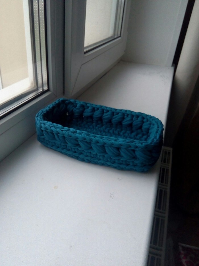 Yarn basket - My, Knitting, Crochet, Basket, Jersey, Needlework