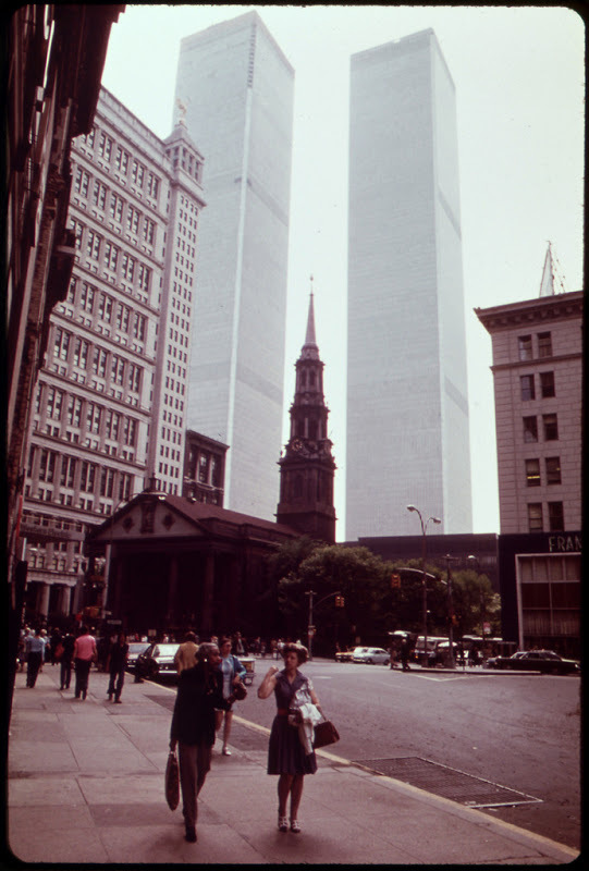 Construction of the World Trade Center - Twin Towers, , New York, The photo, Longpost, Vtc